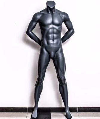 China Plus Size Mannequin Male Headless Standing Man Fiberglass Sports Sports Model for sale