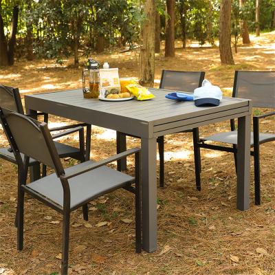 China (Other) Fashion Gray Strong Spacious Metal Outdoor Adjustable Garden Table Easy To Assemble for sale