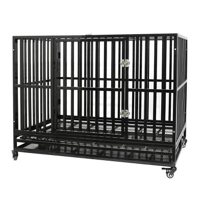 China Hot Selling Breathable Metal Iron Dog Crate Collapsible Pet Cage For Sale for sale