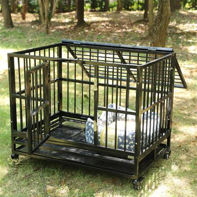 China Breathable Collapsible Collapsible Easy To Install Single Pet Cage Door Metal Iron for sale