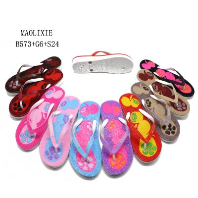 China Famous chappal massage Anti-odor MAOLIXIE high heel brand plastic flip flops slippers for women for sale