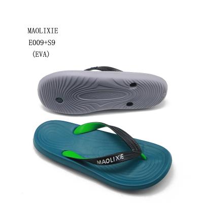 China Men Handsome Trending Waterproof EVA Slipper Summer Bedroom Flip Flops Custom Logo Slide Sandal for sale