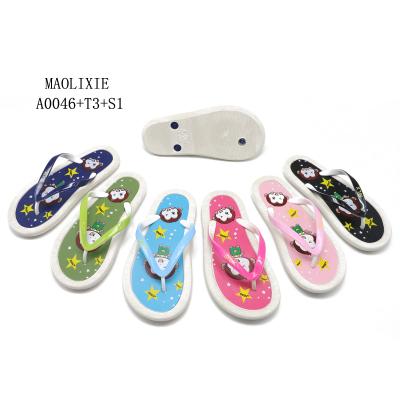 China Wholesale Flat Kids Animal Bedroom Slippers Love Cute Children Flip Flops Girl for sale