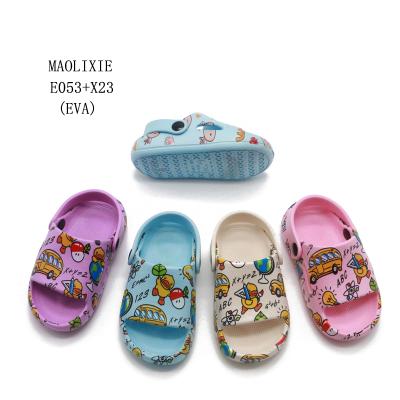 China Luxury Designer Baby Shoes Factory Custom Waterproof Brand Children's Shoes Slide Slippers Sandals for sale