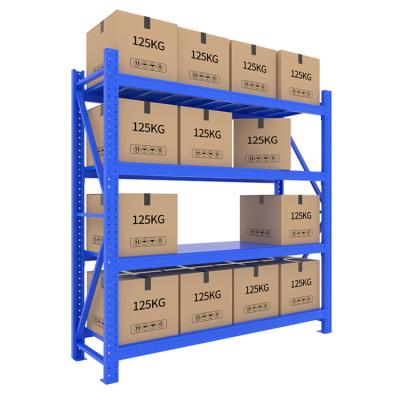 China Corrosion Protection Warehouse Shelving Shelves Multilayer Floor Shelves Large Capacity Iron Shelves Can Be Customized for sale