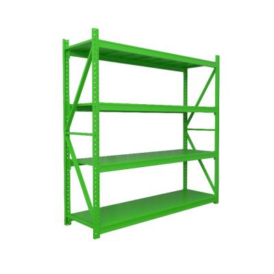 China Industrial Adjustable Middle Shelf Corrosion Protection 4 Layers Laminate Warehouse Metal Warehouse Rack Storage Rack for sale