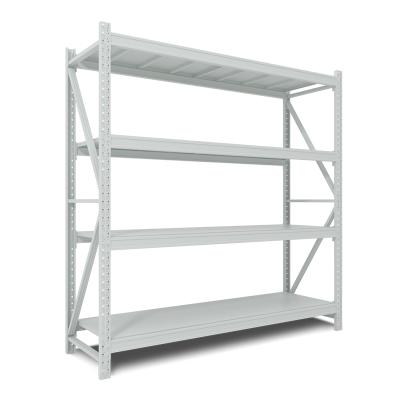 China Industrial Heavy Duty Corrosion Protection 4-Layer Metal Shelf Lightweight Gondola Warehouses Garment Racks for sale