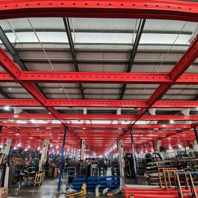 China HongLong High Quality Adjustable Warehouse Storage Mezzanine Rack Loft Shelves 1000*1500*1600 for sale