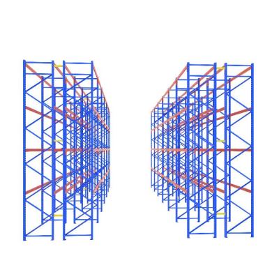 China Corrosion Protection Cold Steel Sheet Metal Storage Pallet Rack Dimensions Load Capacity 2t for sale