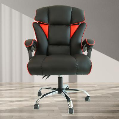 China (Size) High Quality Genuine Leather Adjustable Office Chair Lumbar Support Office Chair for sale