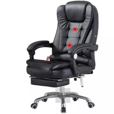 China Hot Selling Large Size Ergomic Executive Chair Swivel Leather Black PU Desk Chair Large Size Executive Chair for sale