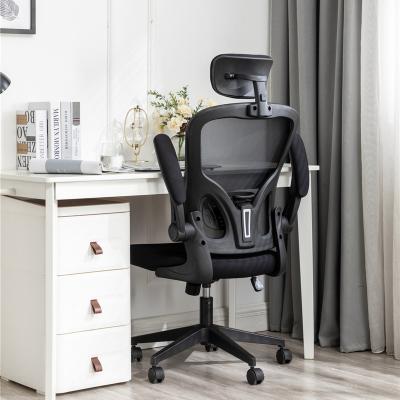 China Home Office Black High Back Computer Desk Ergonomic Rotating Office Chairs Swivel Mesh Chair for sale