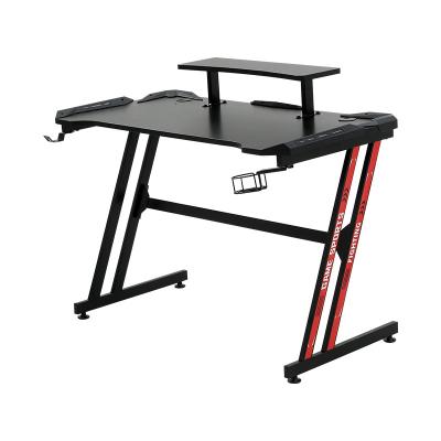 China Other Modern Gaming Desk Gamer PC Adjustable Metal Shaped Simple Gaming Desk Workstation Gaming Table Laptop Table Computer Desks for sale