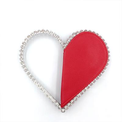 China 2020 Luxury Fancy Diamond Heart Shape Crystal Evening Clutch Bag Women Clutch Purses Clutch Bags for sale