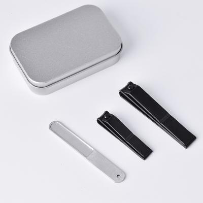 China Pedicure 3 Pcs Manicure and Toenail Edge Toenail Clipper Trimmer and Nail Clippers Nail Files Set Set in Gift Box for sale