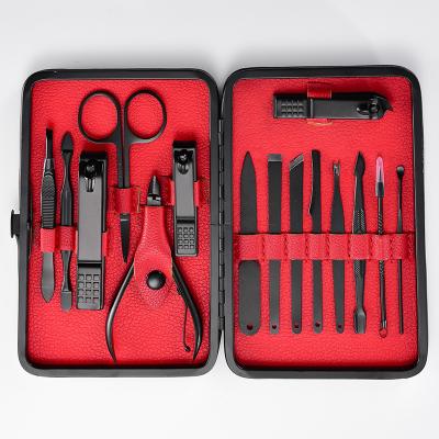 China High Nail Clippers Kit File Sharp Nail Scissors Nail Cutter Manicure And Pedicure 15 Pcs Stainless Steel Nail Sets for sale