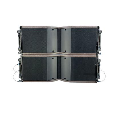 China 8 inch igh quality plywood igh quality double line array speakers indoor outdoor stand set active/passive mini line array LA for sale