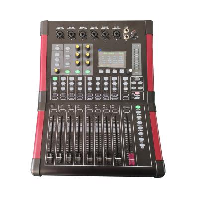 China Professional High Quality 12 Channel Digital Audio Mixer Short Circuit Protection Built In Sound Card Recorder for sale