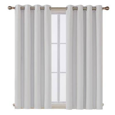 China Modern Blackout Blackout Drapes Curtain Luxury White European Curtain Fabric Ready Made Blackout Curtain for sale