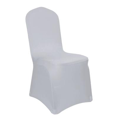 China Hot Selling Mujia Plain 6pcs Set Light Gray Folding Chair Cover for Wedding Party Banquet Velvet Dining Chair Cover Universal for sale