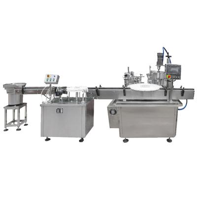 China Food Automatic Glass Bottle Filling and Capping Machine for Perfume, Disinfectant Filling Line for sale