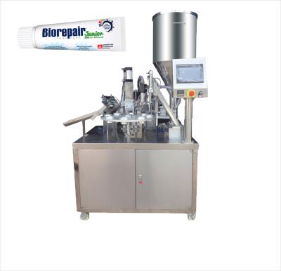 China Automatic soft plastic beverage tube filling sealing machine for paste/ointment/toothpaste/cosmetic/cream for sale