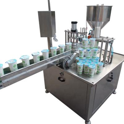 China Automatic Beverage Powder Water Cup Filling And Sealing Machine for sale