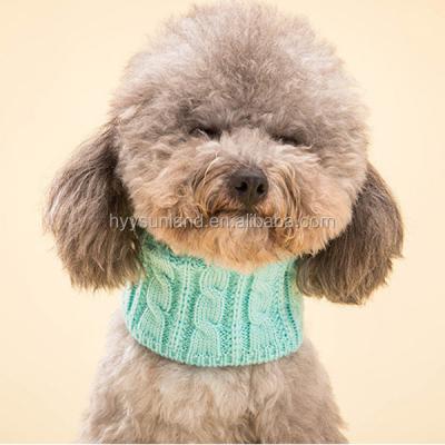 China New Beautiful F3732 Winter Knitted Crochet Dog Scarf Cotton Dog Bow Tie Pet Supplies Scarves Viable for sale