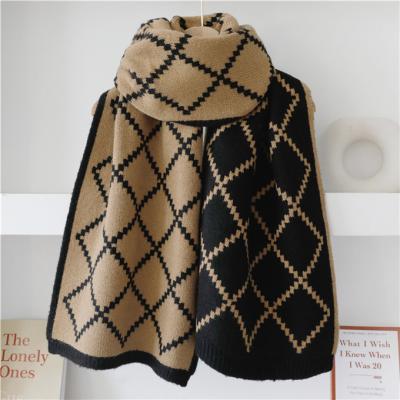 China Famous designer scarf heating brands knitted wrap shawl women's scarves W51346 for sale