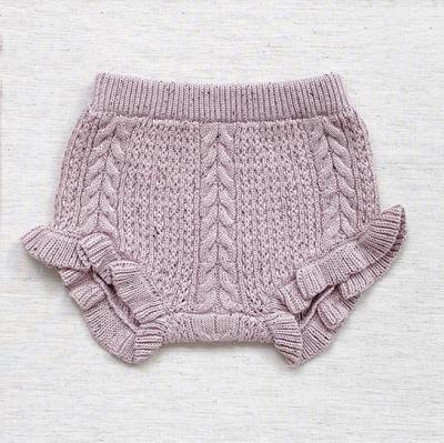 China Breathable Y-F Hand Knit Cotton Soaker Cloth Diaper Cover Baby Bloomers Girl for sale