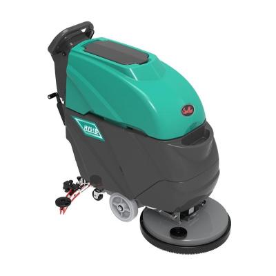 China Hotels full size scrubber machine floor cleaning hand push walk behind floor scrubber for sale