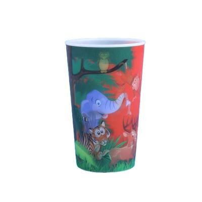 China Sustainable Lenticular Plastic Cup PP 3D Reusable Kids Plastic Drink Cups With High Quality for sale