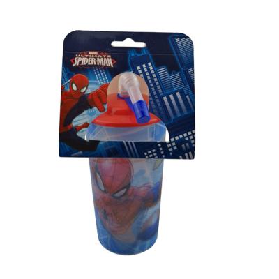 China Customized Sustainable 3D Lenticular Straw Cups With Lid 16oz Plastic Cup for sale