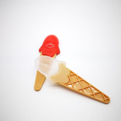 China Wholesale Mini Ice Cream Scoop Custom Colored Plastic Ice Cream Scoop Viable For Pudding Parfait Yogurt for sale