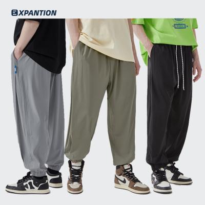 China High Quality Fashion Summer EXP Waist Anti-Wrinkle Quick Dry Casual Loose Elastic Men's Breathable Track Joggers for sale