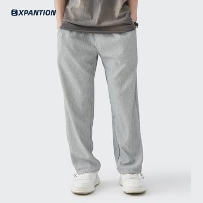 China white premium elastic straight leg drawstring waist streetwear Anti-wrinkle EXP factory factory empty jogger pants for sale