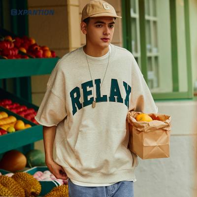 China Wholesale Drop Shoulder Premium Anti-wrinkle Vintage EXP Summer Fashion Streetwear 100 Cotton Oversized T-shirt for sale