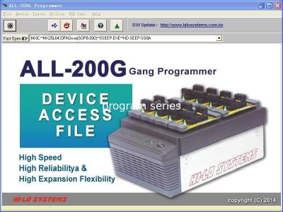 China Original ALL-200G Gang HILO Programmer A Multi-site High Performance IC Device Programmer for sale