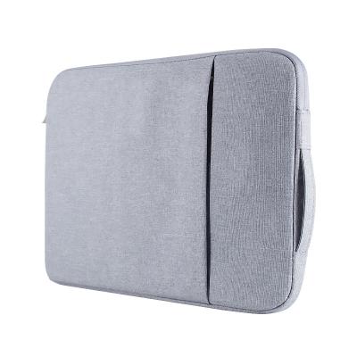 China Waterproof Nylon Laptop Sleeve Bag Business Computer Soft Plush Protector Bag With Handle For M1 Macbook 13.3 Pro Air 14 16 HP Notebook for sale