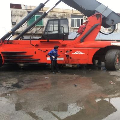 China Red Container C4230T25 A5 45 Ton Reach Stacker For Sale from CRANE Safety Reliability Cheap Linde from TRUCK in China for sale