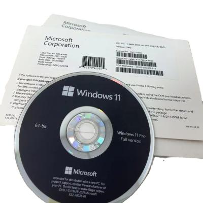 Chine Windows 11 Pro DVD Pack fonctionne à 100% avec support multilingue et livraison rapide à vendre