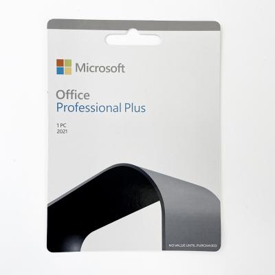 China Tarjeta de clave de Office 2021 Pro Plus 100% en línea Actividad de Office 2021 Professional Plus Key Crd en venta