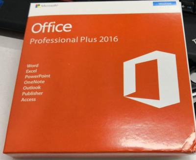 China 32bit 64Bit DVD Online Activation Office 2016 Pro Plus Lifetime Warranty for sale