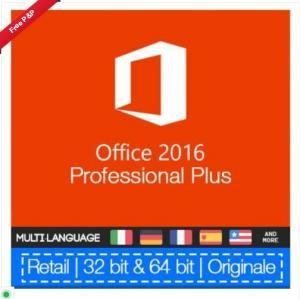 China 100% Genuine Microsoft Ms Office 2016 Pro Plus Retail Key No Language Limitation for sale