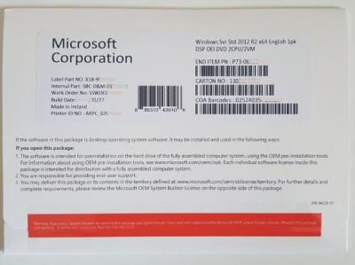 China Engelse Windows Server 2012r2 Norm, Vensters 2012 R2-Oem Sleutel met Levenwaarborg Te koop