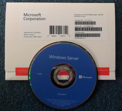 China Echte Windows Server 2019 Standarduitgave DVD 64 Beetjes van 100% de Online Activerings Te koop