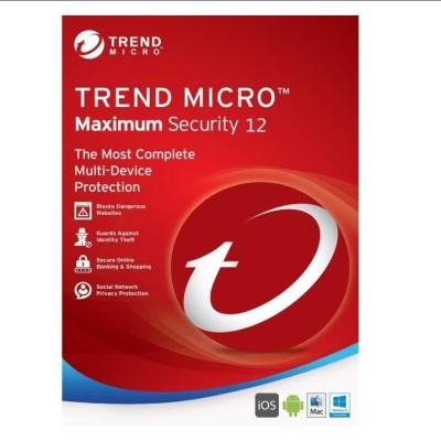 Chine 100% sécurités maximum en ligne fonctionnantes 2019 de Trend Micro 3 ans de valides pour l'ordinateur portable/mobile à vendre