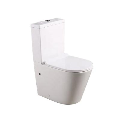 China Wc Ware Double-flow Manufacturer Design Two-Piece Toilet Original Sanitary Small Watercloset Sanitary Ceramic Bathroom for sale