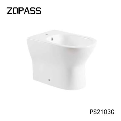 China China New Model Wholesale Easy Clean Floor Standing Ceramic Sink Washing Sink Easy Cleaning Mop Tub for sale