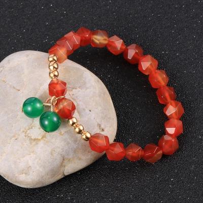 China Nabest Women's 8mm CLASSIC Trendy Natural Stone Jewelry Faced Tiger Eye Agates Beads Charm Bracelets Cute for sale